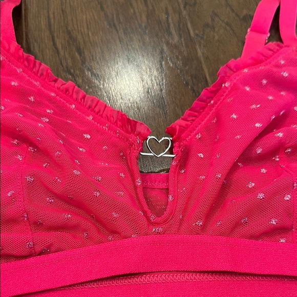 Pink Lingerie Set with Heart Accents- large - Picture 3 of 8